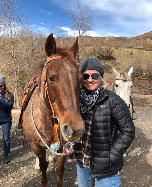 Sarah in Park City, Utah in 2019